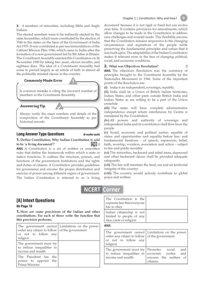 CBSE Class 11 Political Science Question Bank | Chapter & Topic-wise Solved Papers (2017-2026) | Based on Latest Syllabus (April 2026) | Includes 2026 Papers | For 2027 Exam
