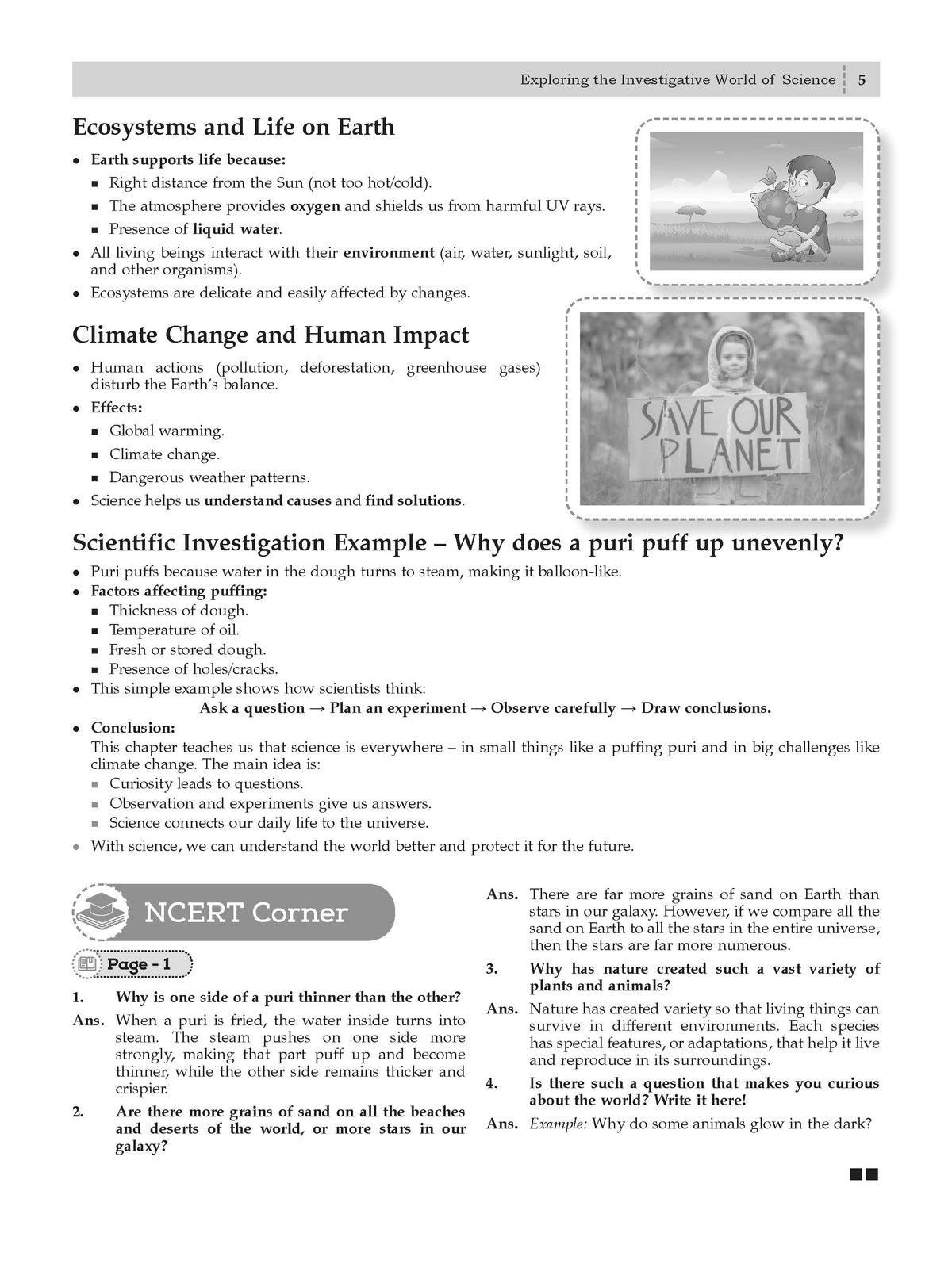 NCERT Textbook Solutions Science (Curiosity) Class 8