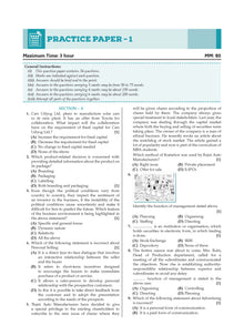 CBSE Question Bank Chapterwise and Topicwise SOLVED PAPERS Class 12 Business Studies For Exam 2026