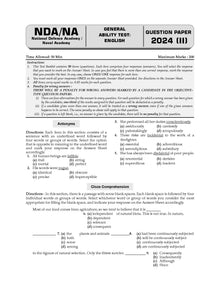 NDA-NA (NATIONAL DEFENCE ACADEMY/NAVAL ACADEMY) 12 Years' Chapter-wise & Topic-wise Solved Papers 2014-2025 (I) | General Ability Test: English | For 2025 Exam
