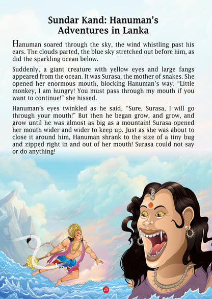 Ramayan Story Book for Kids | Padded Illustrated Mythology for Children By Sunita Pant Bansal | Retold Epic Tale for Kids | Age 7+ - Oswaal Books
