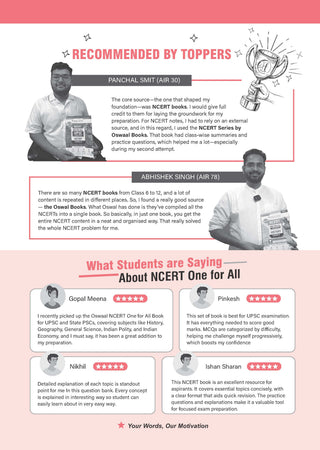 NCERT One For All Book for UPSC & State PSCs | Indian Economy Classes 9-12 (Old & New NCERT Edition)