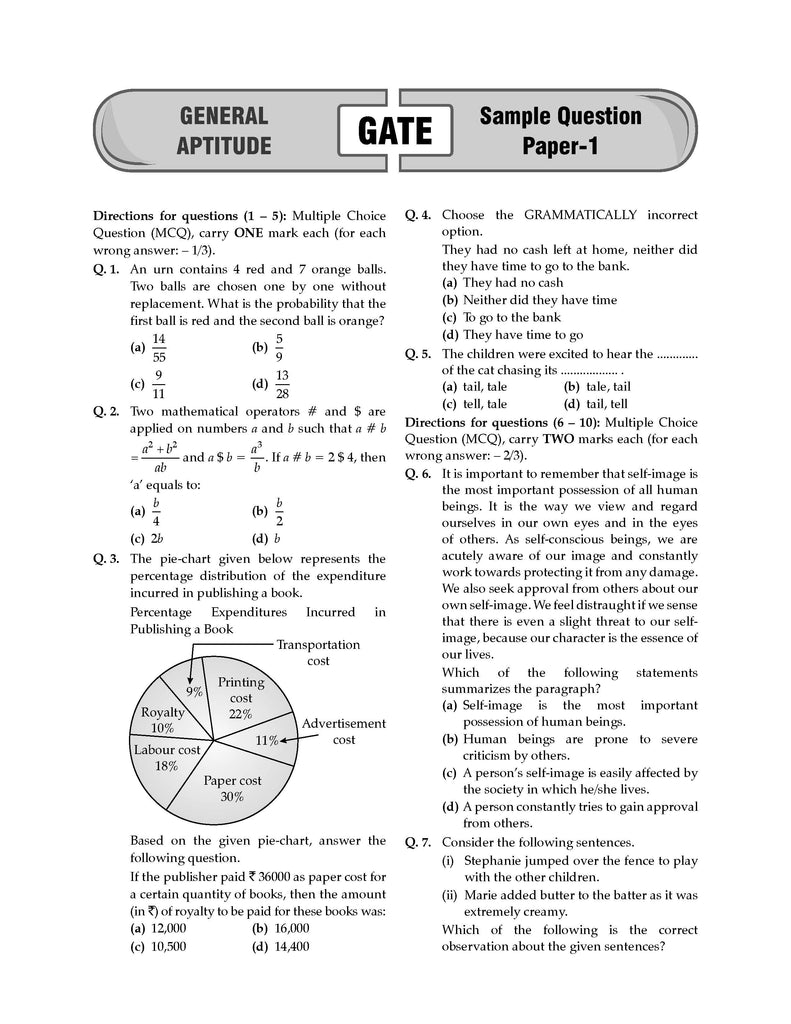 GATE | 16 Years’ | Solved Papers| Year-wise| (2010 to 2025)|General Aptitude| For 2026 Exam