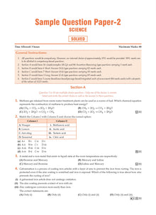 CBSE Sample Question Papers Class 10 Science Book (For 2025 Exam)