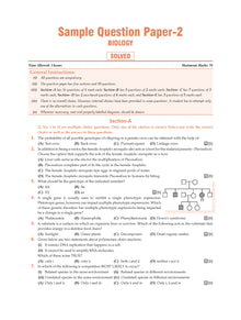 CBSE Sample Question Papers Class 12 Biology (For 2025 Exam)