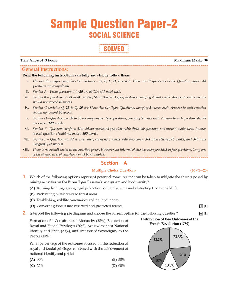 CBSE Sample Question Papers & Exam Rehearsal Class 10 Social Science (Set of 2 Books) For 2025 Board Exam