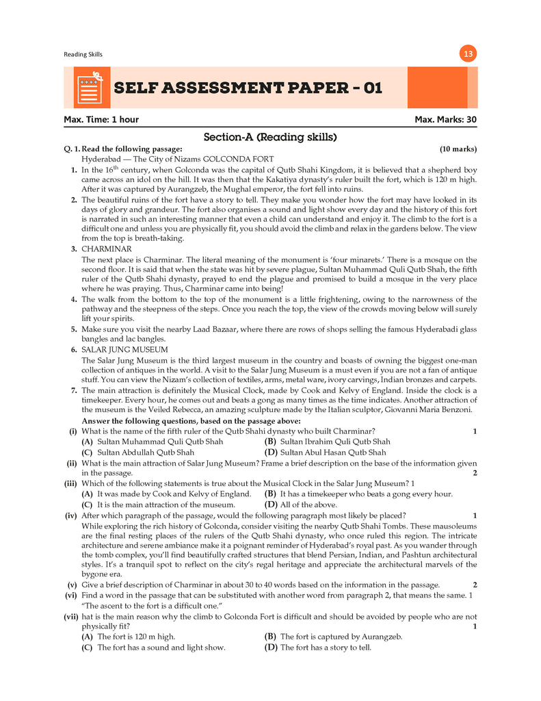 CBSE Question Bank Chapterwise and Topicwise SOLVED PAPERS Class 10 ENGLISH COMMUNICATIVE For Exam 2026