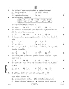 CBSE Exam Rehearsal for Mathematics Standard Class X (For 2025 Exam)