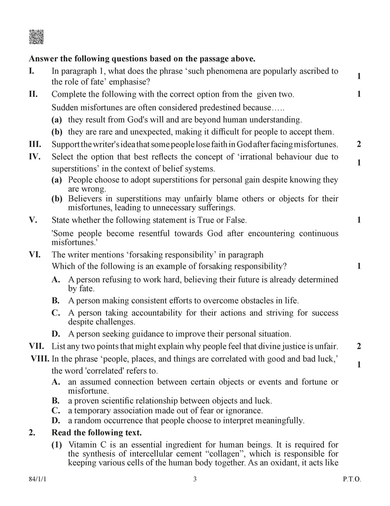 CBSE Exam Rehearsal for English Language & Literature Class X (For 2025 Exam)