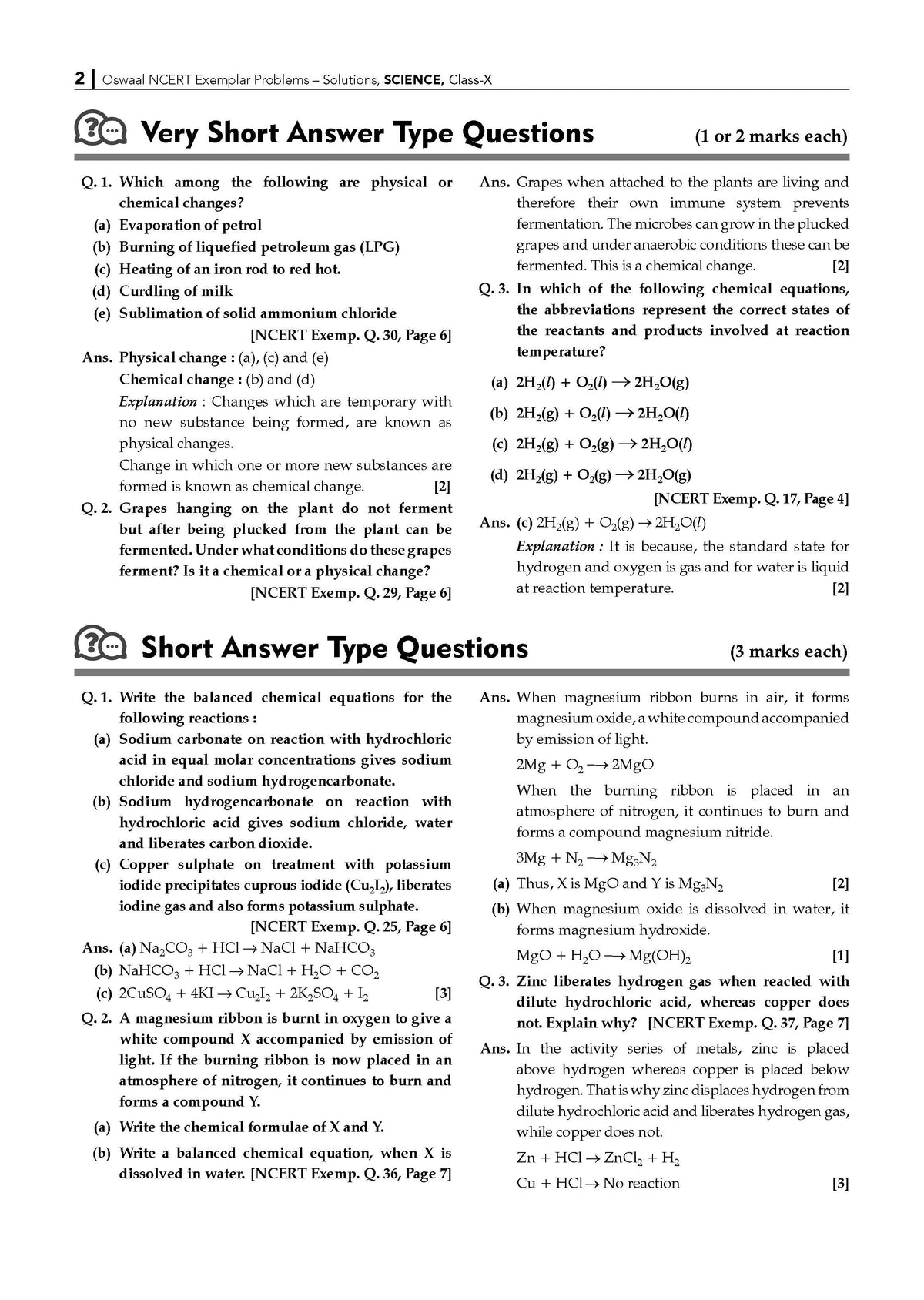NCERT Exemplar (Problems - Solutions) Class 10 Science Book For Latest Board Exams