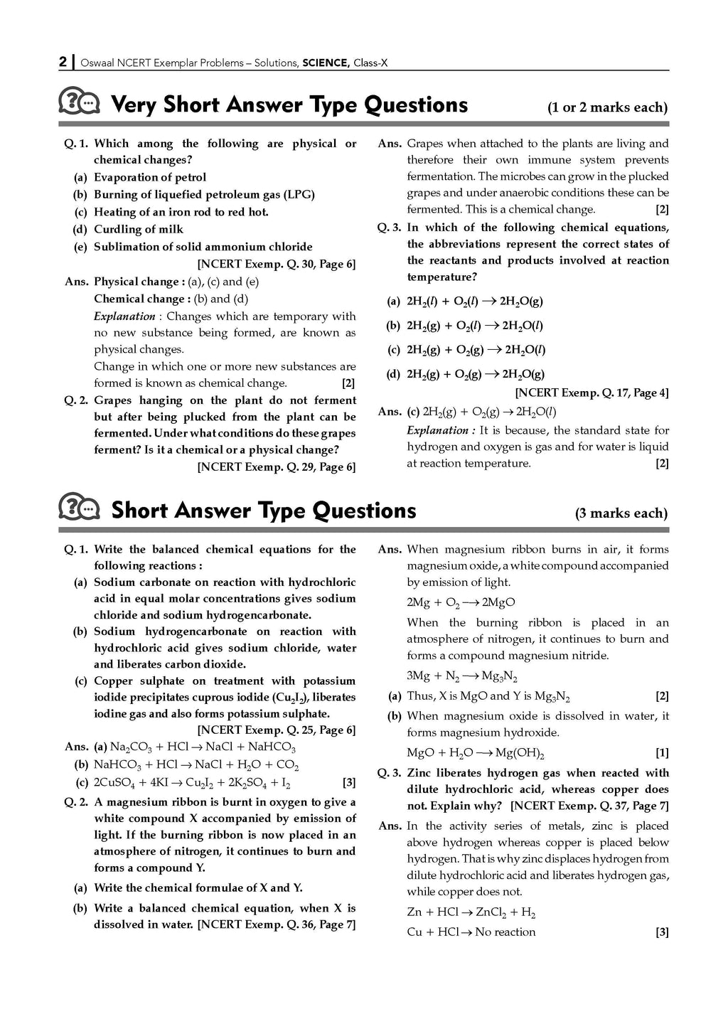 NCERT Exemplar (Problems - Solutions) Class 10 Science Book For Latest Board Exams