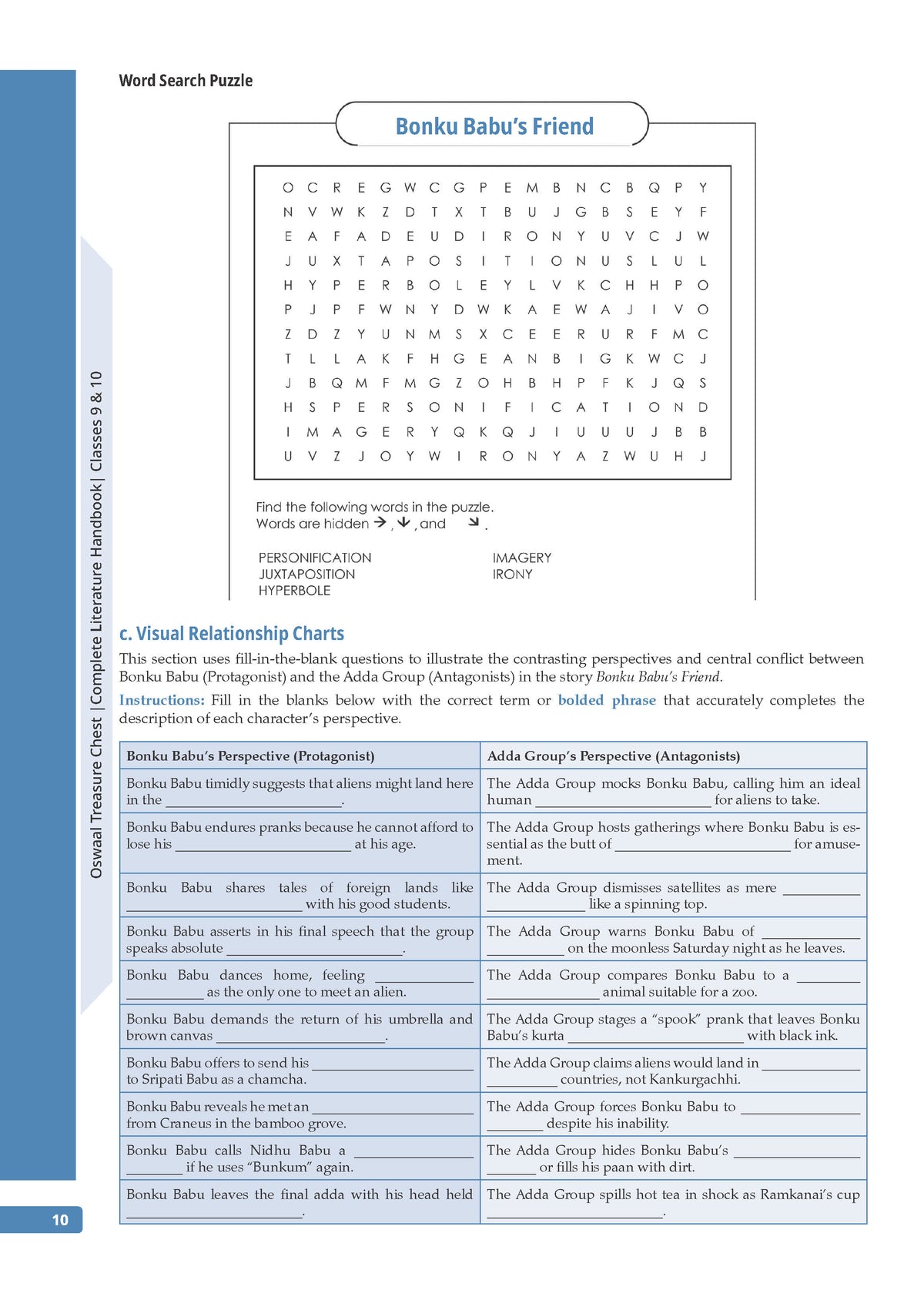 ICSE English Literature (Set of 3 Books) Class 9 & 10 (2027 Exam): Treasure Chest Handbook + Julius Caesar Workbooks & Textbook | Powered by Oswaal AI