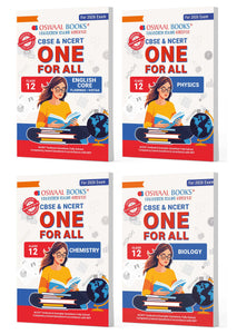 CBSE & NCERT One For All Class 12 | English | Physics | Chemistry | Biology (Set Of 4 Books) For 2026 Board Exam