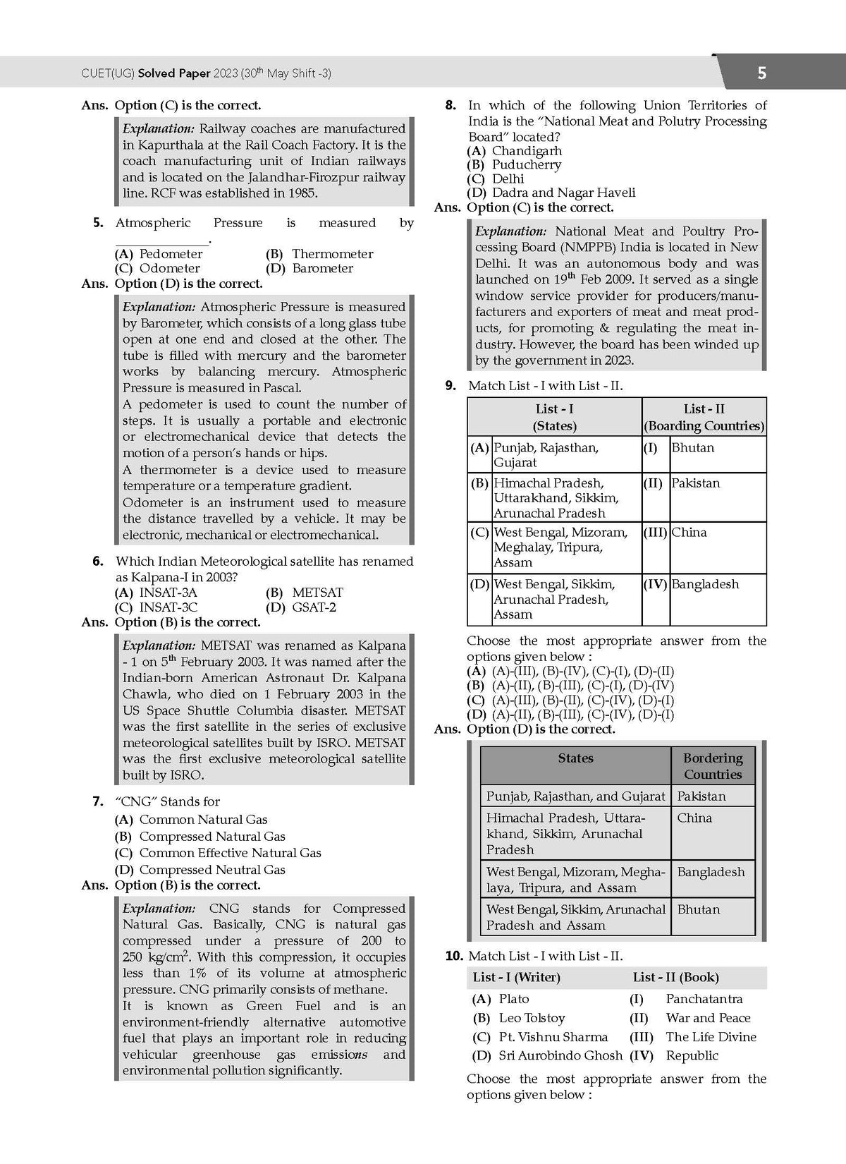 NTA CUET (UG) | Chapter-wise & Topic-wise Question Bank | General Awareness | Section III (Compulsory) Solved Papers (2021-2024)| For 2025 Exam - Oswaal Books