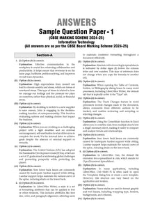 CBSE Sample Question Papers Class 10 Information Technology Book (For 2025 Exam)