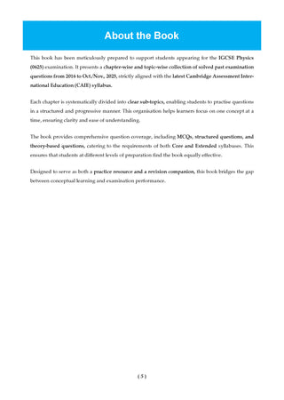 IGCSE Physics (Papers 1,2,3,4) Core & Extended | Topical Past Solved Papers (2016-Oct.-Nov., 2025) | For 2026 Exam | Aligned with Cambridge IGCSE™ Coursebook | with Oswaal AI