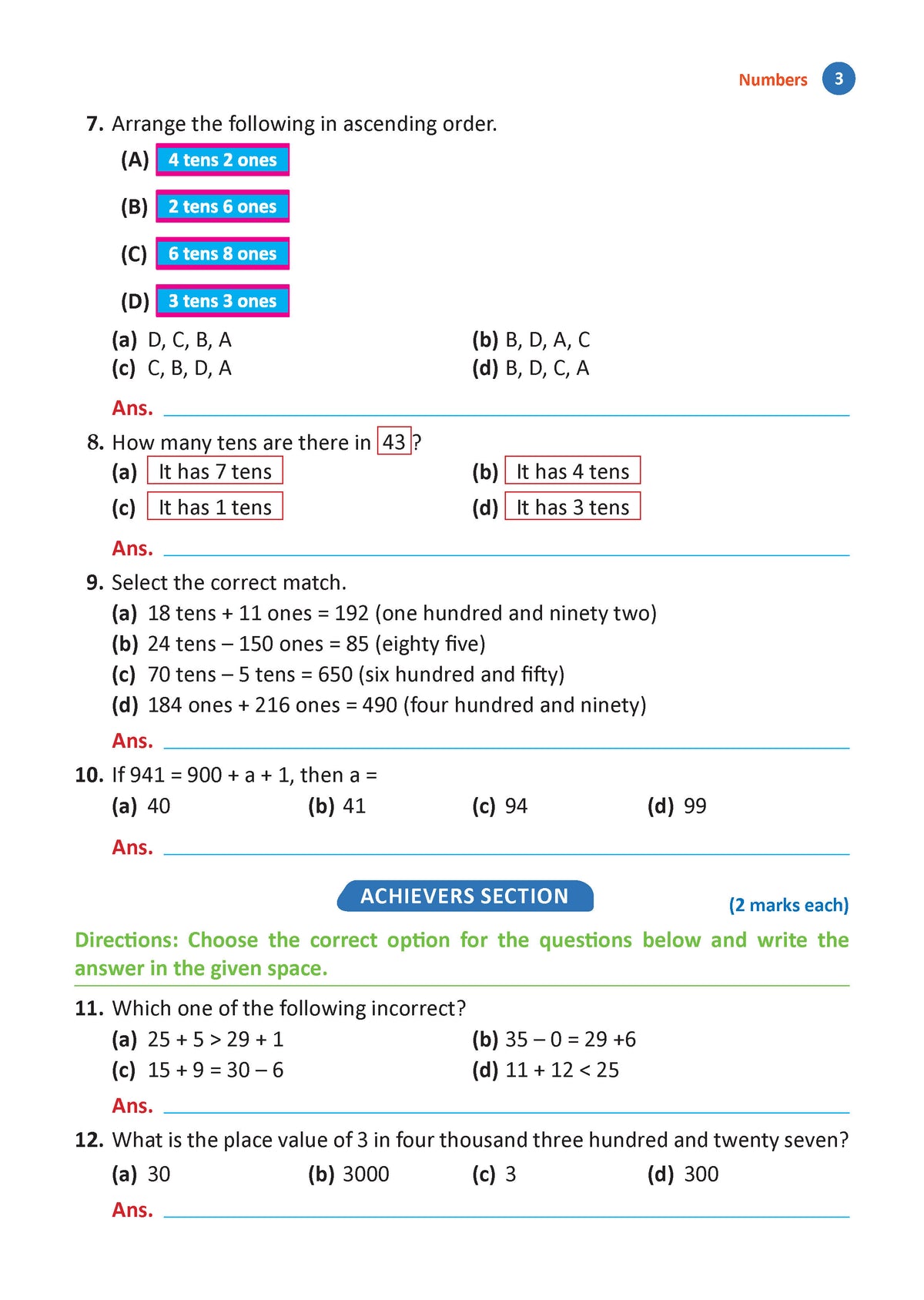 One For All Olympiads Workbook Class 2 Maths | Questions for SOF IMO & Other Olympiad Exams 2026 | With Sample Practice Papers & Oswaal.AI