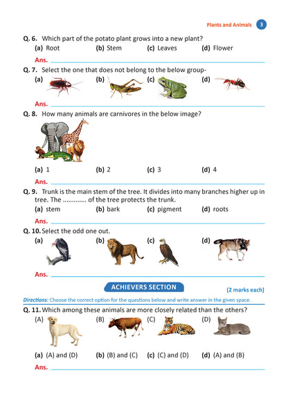 One For All Olympiads Workbook Class 3 Science | Questions for SOF NSO & Other Olympiad Exams 2026 | With Sample Practice Papers & Oswaal.AI