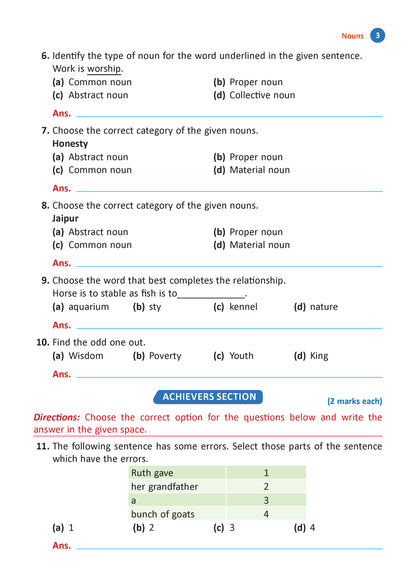 Oswaal One For All Olympiads Workbook Class 3 English | Questions for SOF IEO & Other Olympiad Exams 2026 | With Sample Practice Papers & Oswaal.AI