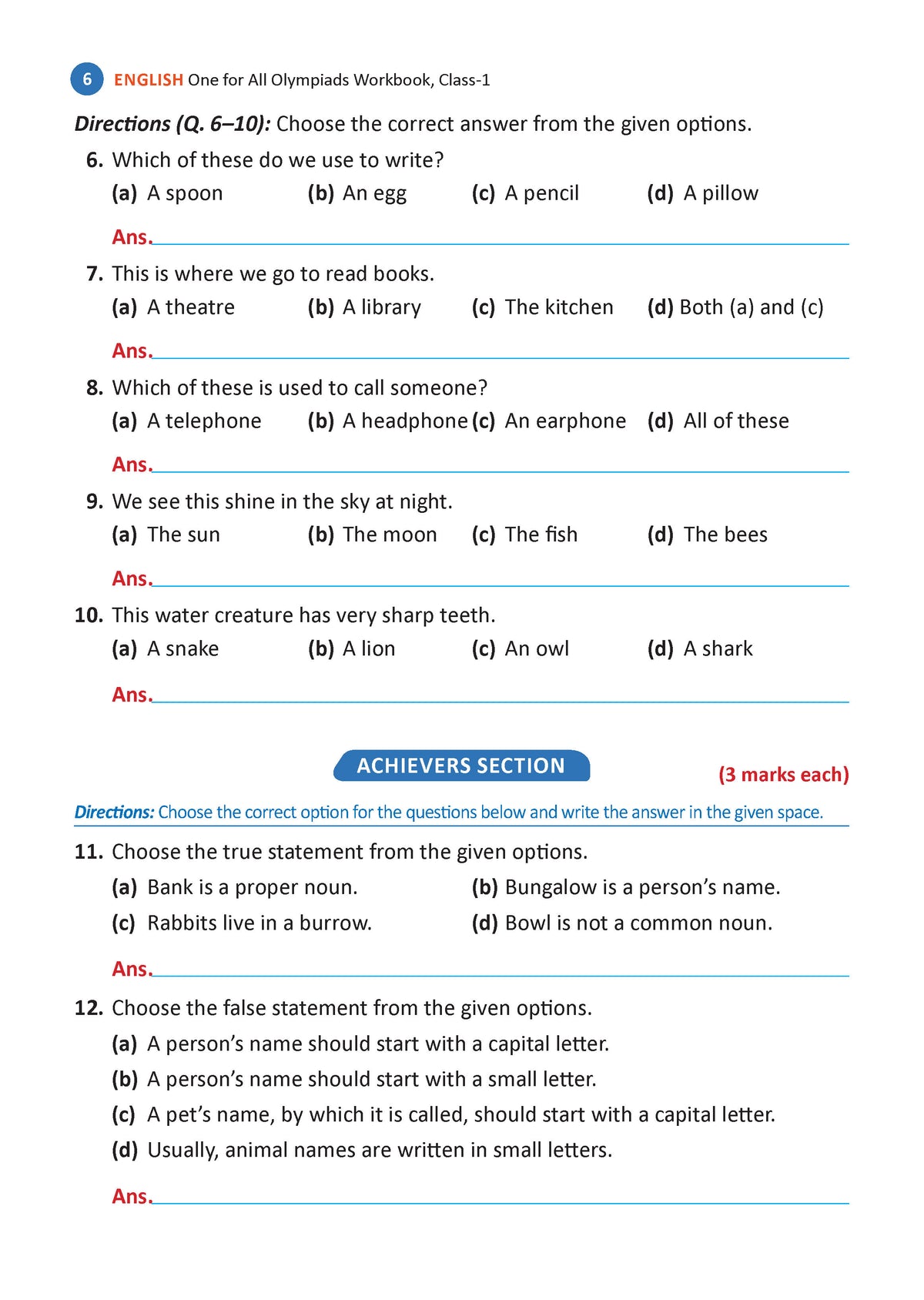 One For All Olympiad Workbook Class 1 (Set of 3 Books) Maths, Science & English For 2026 Exam