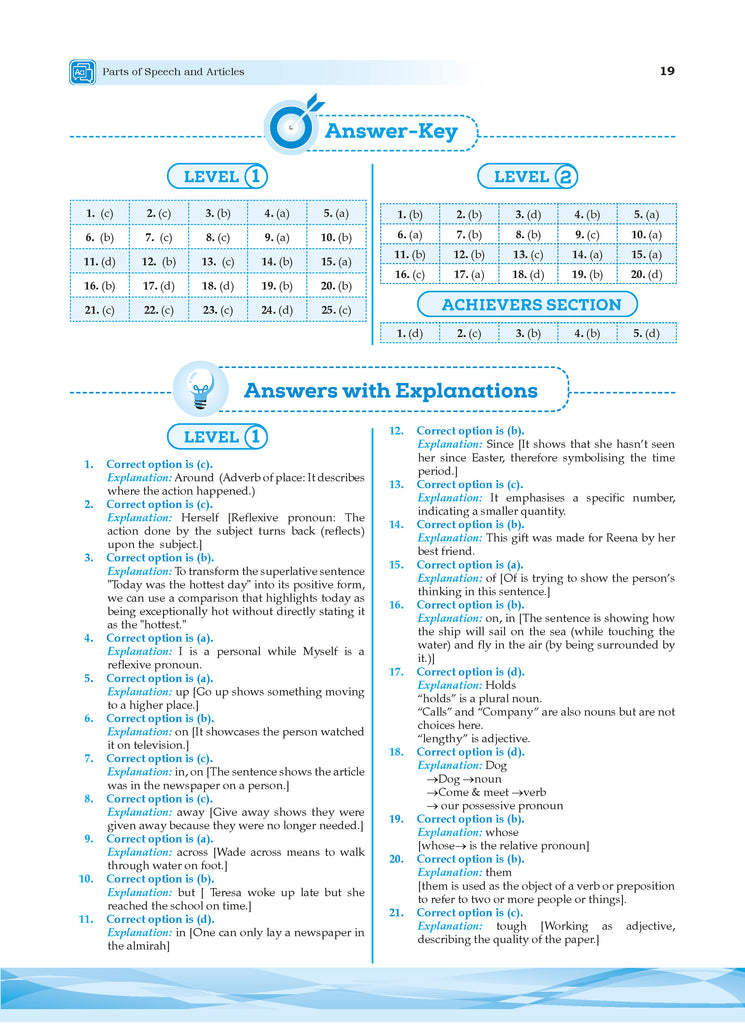 One for All Olympiads Previous Year Solved Papers Class 7 English For 2025 Exam