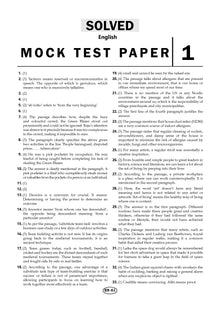 NTA CUET (UG) 10 Mock Test Papers | Section I English (For 2025 Exam) | With New Syllabus & Pattern Released on 1st March 2025