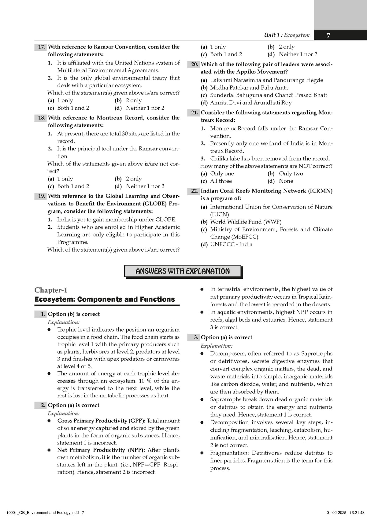 UPSC Power Bank:1000+ MCQs for UPSC and State PSCs Exams Environment & Ecology - Oswaal Books