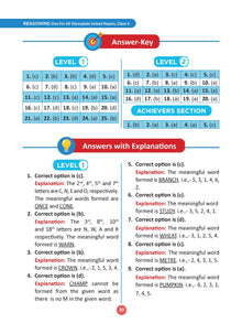 One for All Olympiads Previous Year Solved Papers Class 4 Reasoning For 2025 Exam