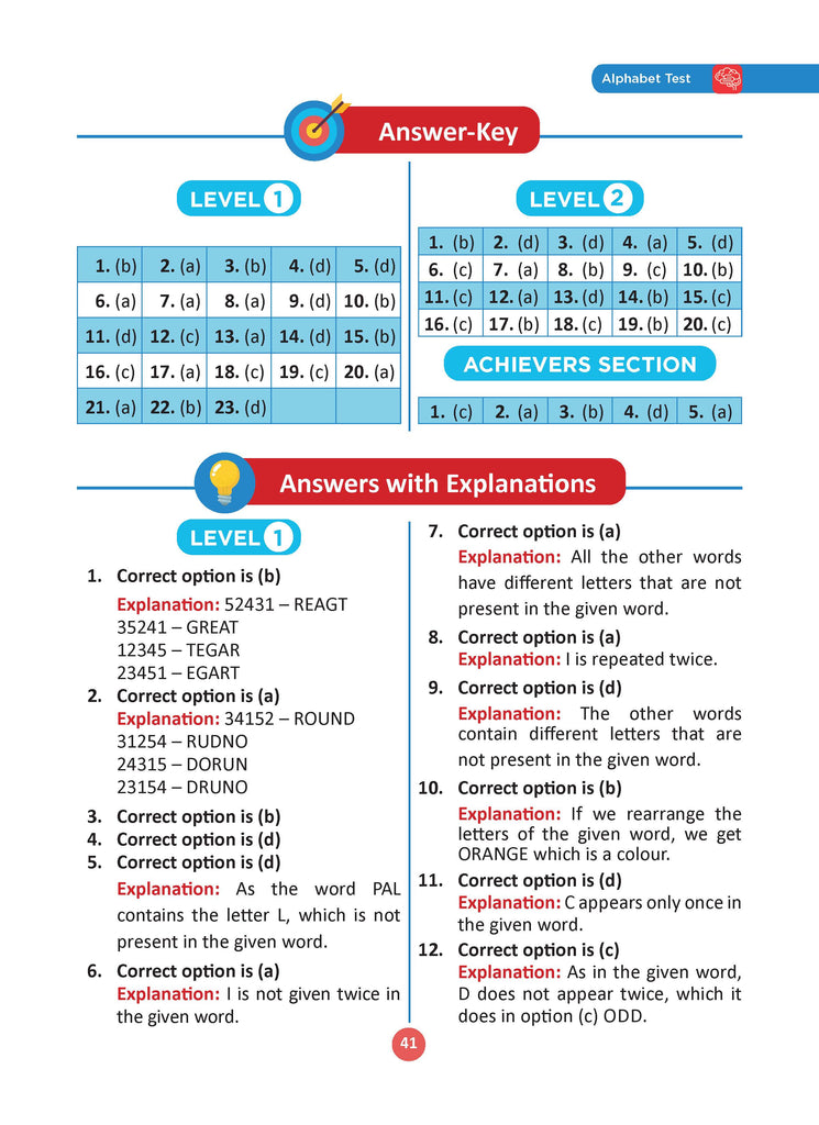 One for All Olympiads Previous Year Solved Papers Class 3 Reasoning For 2025 Exam