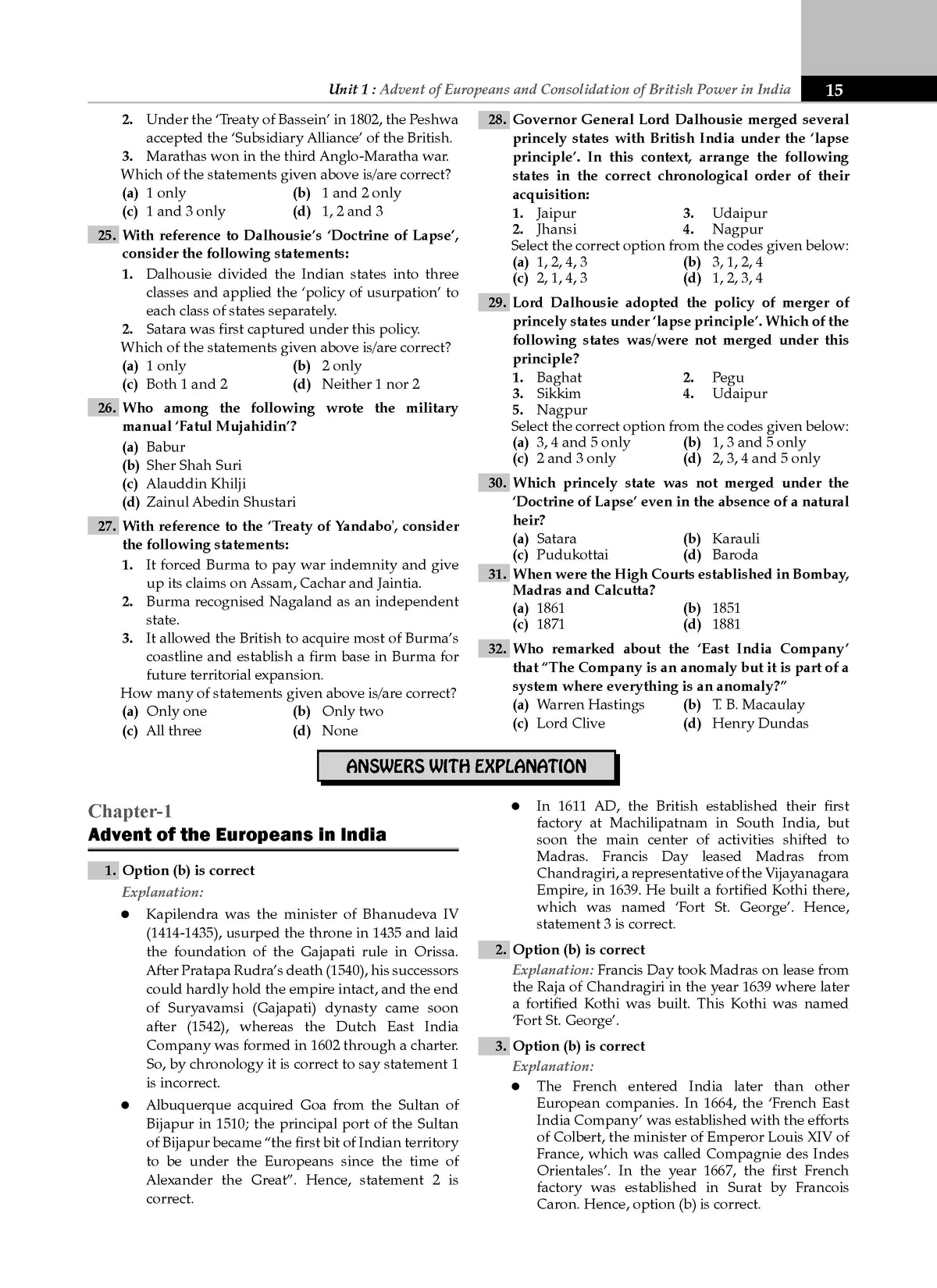 UPSC Power Bank:1000+ MCQs for UPSC and State PSCs Exams Modern History - Oswaal Books