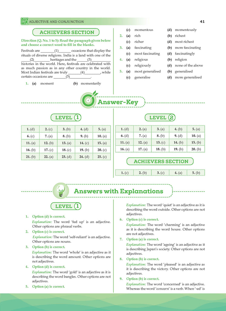 One for All Olympiads Previous Year Solved Papers Class 6 English For 2025 Exam