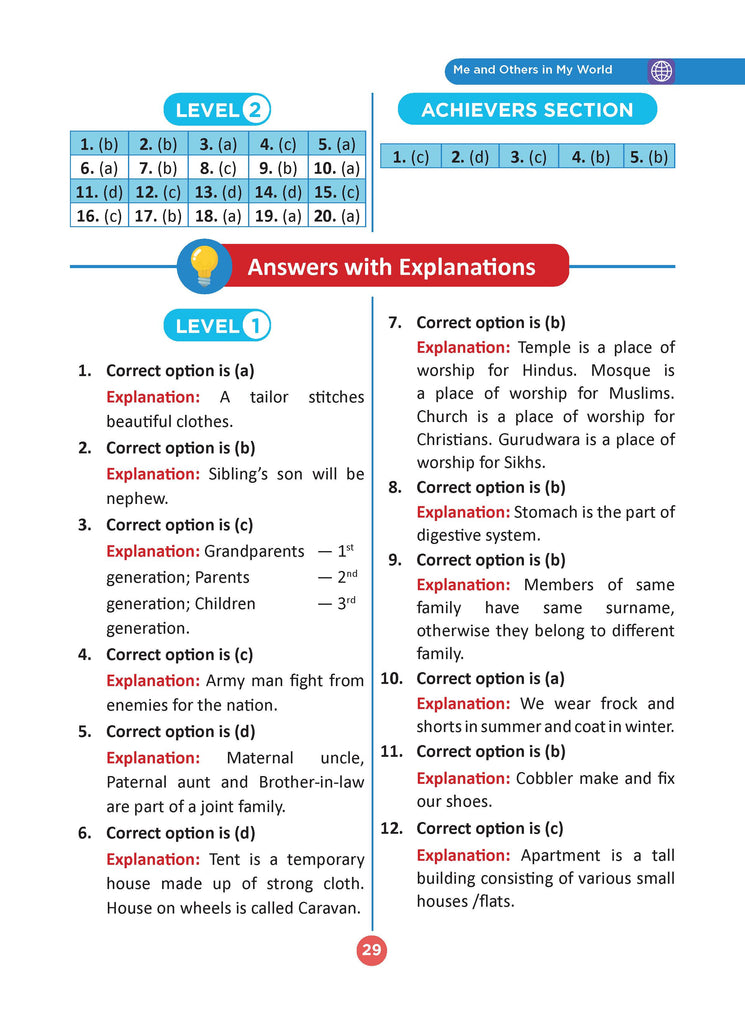 One for All Olympiads Previous Year Solved Papers Class 2 General Knowledge For 2025 Exam