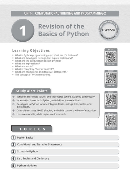 CBSE Class 12 Computer Science Question Bank | Chapter & Topic-wise Solved Papers (2017-2026) | Based on Latest Syllabus (April 2026) | Includes 2026 Papers | For 2027 Exam