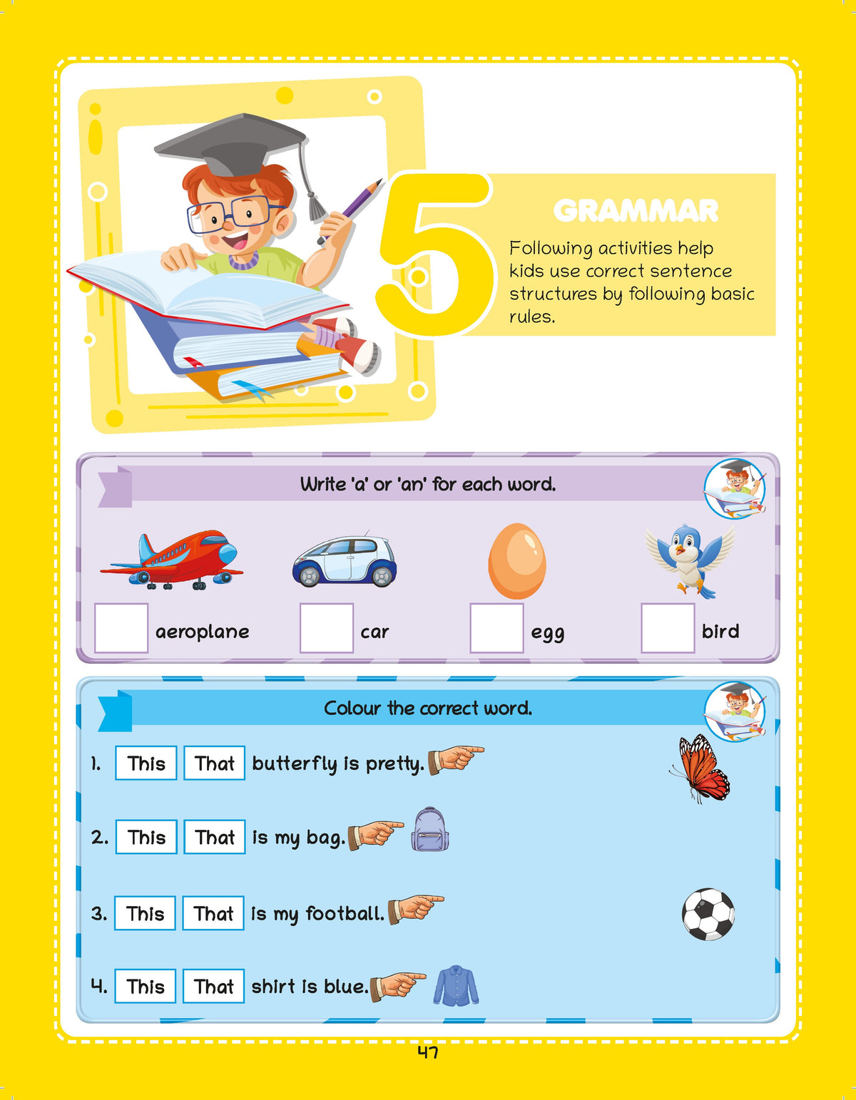Lil Legends 250+ Activities English Quest Activity Book for 5+age - Oswaal Books