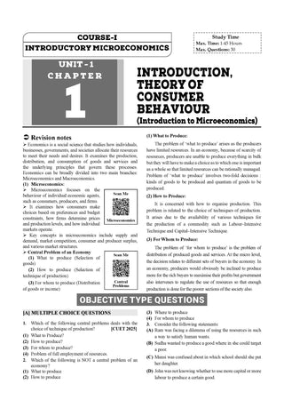 NTA CUET (UG) Chapter-wise Question Bank Economics For 2026 Exam (as per latest 27 Dec., notification) | PYQs & 700+ NCERT aligned MCQs |With Oswaal AI
