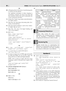 CBSE Sample Question Papers Class 10 Computer Applications Book (For 2025 Exam)