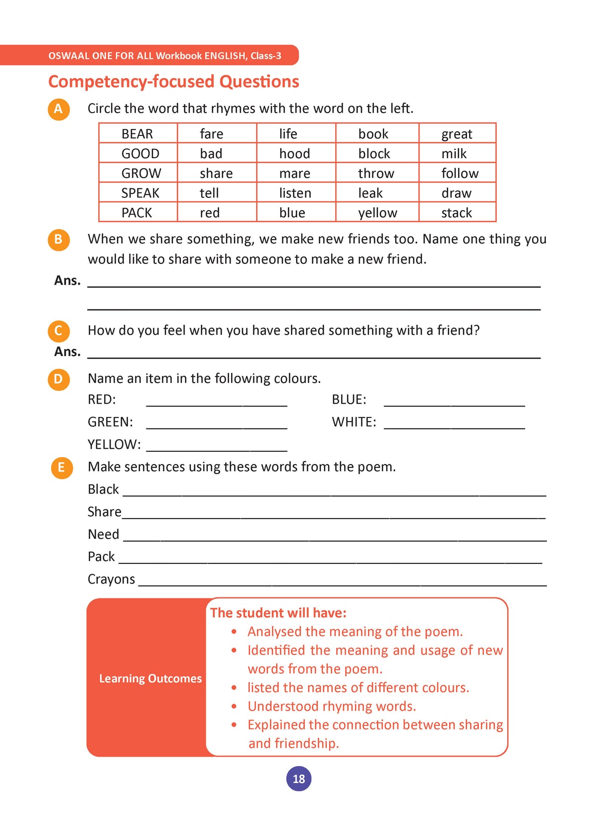 One for All Workbook Class 3 English | 70+ Concept-wise Perforated Worksheets | Based on NCERT Santoor | NEP 2020 & NCF 2023 Aligned | For CBSE & State Boards | Builds Concept Clarity & Scientific Skills