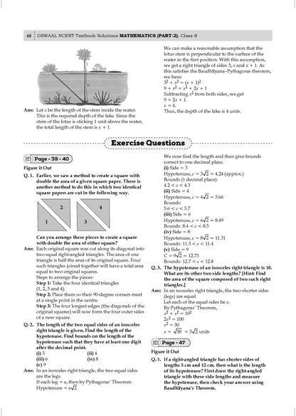 Oswaal NCERT Textbook Solutions Mathematics Part-2 Class 8 | For CBSE 2026-27 Exam | Based on Latest NCERT Ganita Prakash | With Complete Solutions & Subjective Questions for Practice