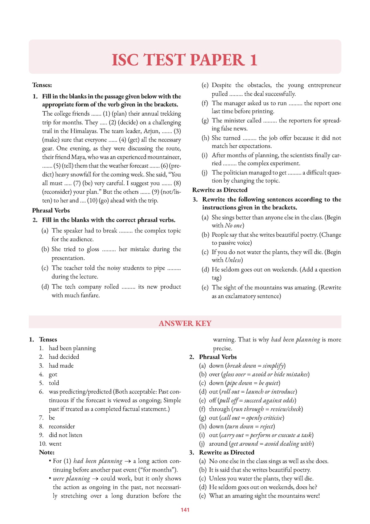 Grammatically Yours: The Best English Grammar Book for ICSE & ISC students by Sudhir Sahasranaman