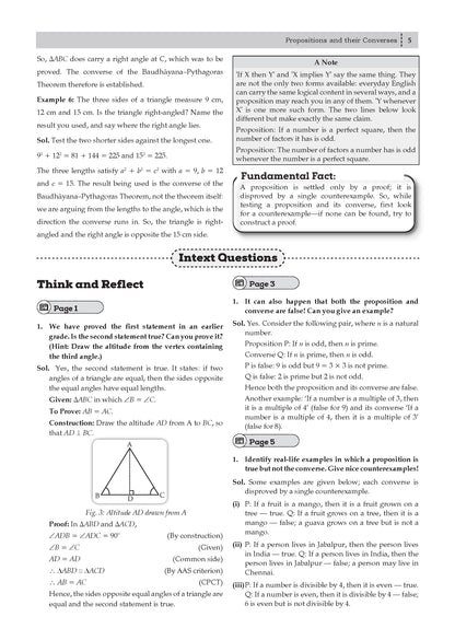 Oswaal CBSE NCERT Class 9 Textbook Solutions Mathematics Part-2 (Ganita Manjari) (Latest NCERT) | Revision Notes, Mind Maps, Solved Intext & Exercise Questions | Oswaal AI