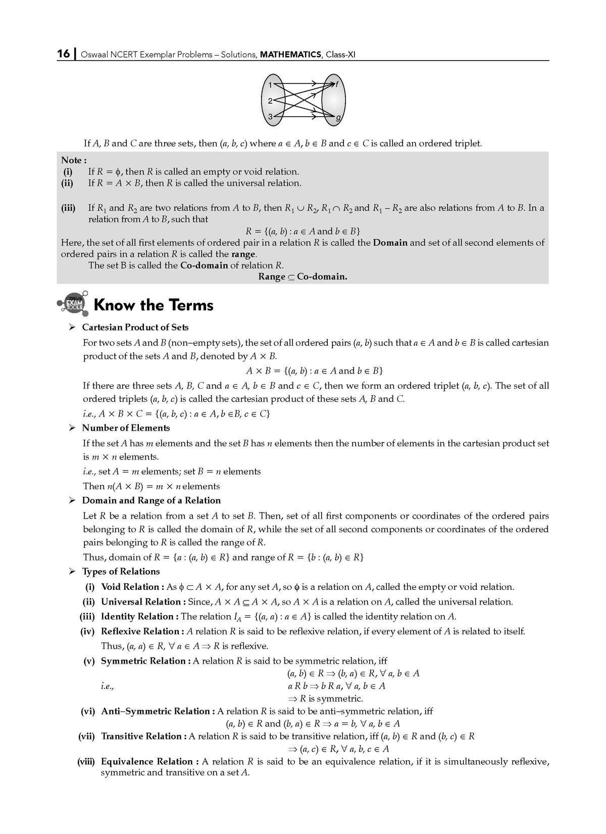 NCERT Exemplar (Problems - Solutions) Class 11 Mathematics Book For Latest Exam - Oswaal Books