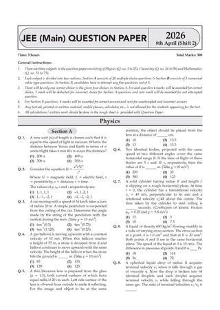 NTA JEE (Main) 10 New Pattern Mock Test Papers Book | Fully Solved with Shortcuts|   Include-Jan & Apr 2026 Fully Solved Papers| Latest Edition for 2027 Exam |With Oswaal AI