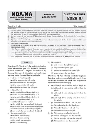 NDA/NA 13 Years’ Chapter-wise & Topic-wise Solved Papers | General Ability Test (GAT)| 2014-2026 (I) | Includes 2026 Paper – I | For Sep 2026 (II) Exam| With Oswaal AI