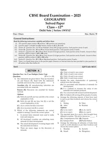 CBSE 10 Years' Solved Papers, Yearwise (2016-2025) Class 12 Humanities (English Core, History, Political Science, Geography) (For 2026 Exam)