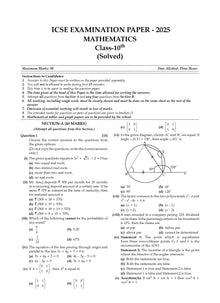 ICSE 10 Previous Years' Solved papers yearwise 2015-2025, Class-10, Physics, Chemistry, Mathematics, Biology, History and Civics, Geography, Hindi, English 1, English 2 (2026 Exam)