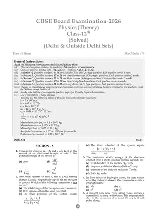 CBSE 10 Previous Years Solved Papers and Competency Focused Questions Chapter-wise Class 12 PCM (Set of 2)