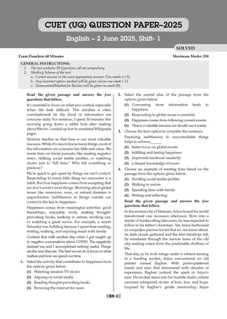 NTA CUET (UG) 40 Combined Previous Years Solved Papers & 20 Combined Mock Test Papers (Set of 2 Books) Commerce Stream (English, Accountancy, Business Studies, Economics, Maths, General Aptitude Test) For 2026 Exam