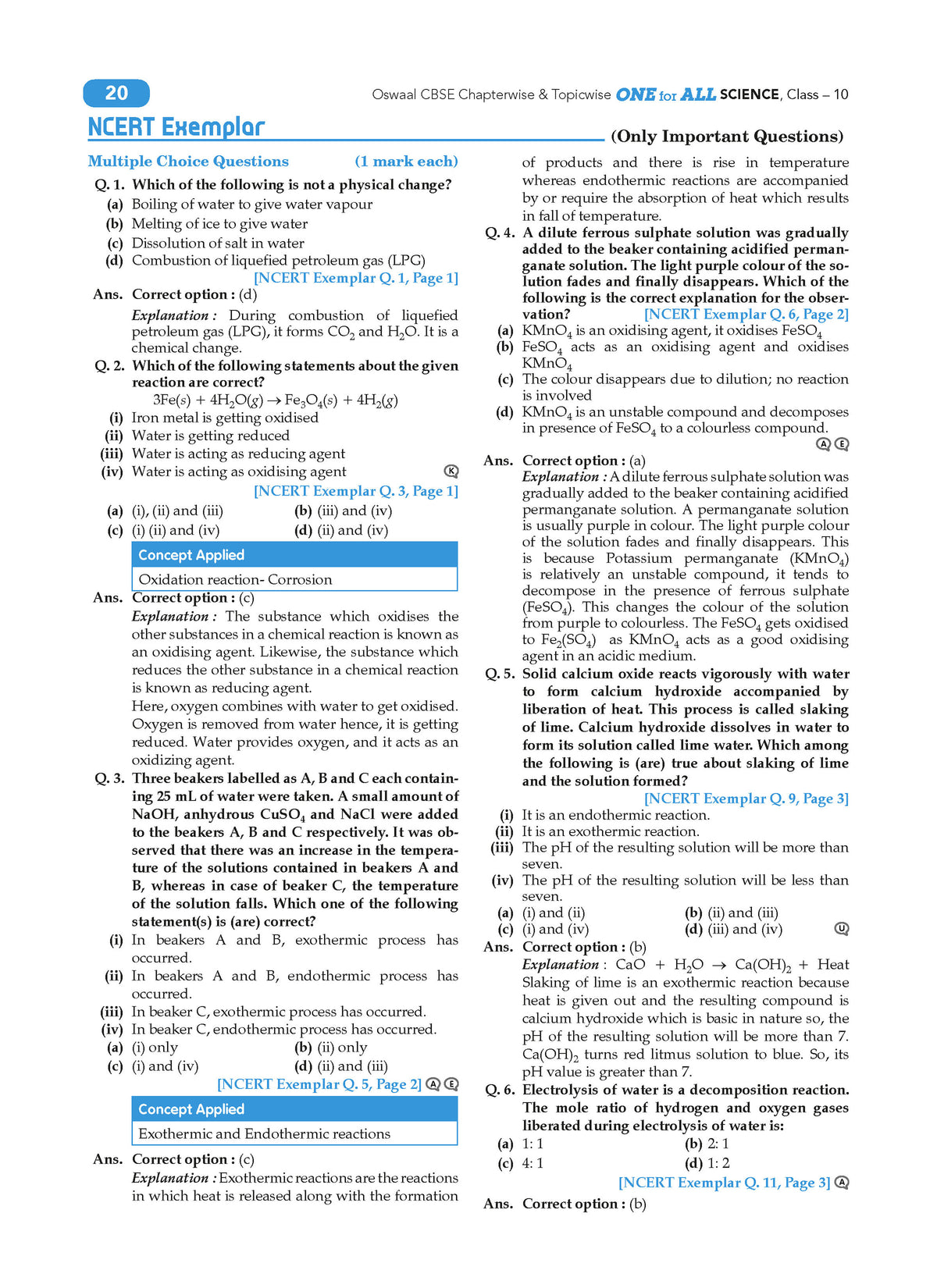 CBSE & NCERT One for All Class 10 Science (For 2027 Exam)