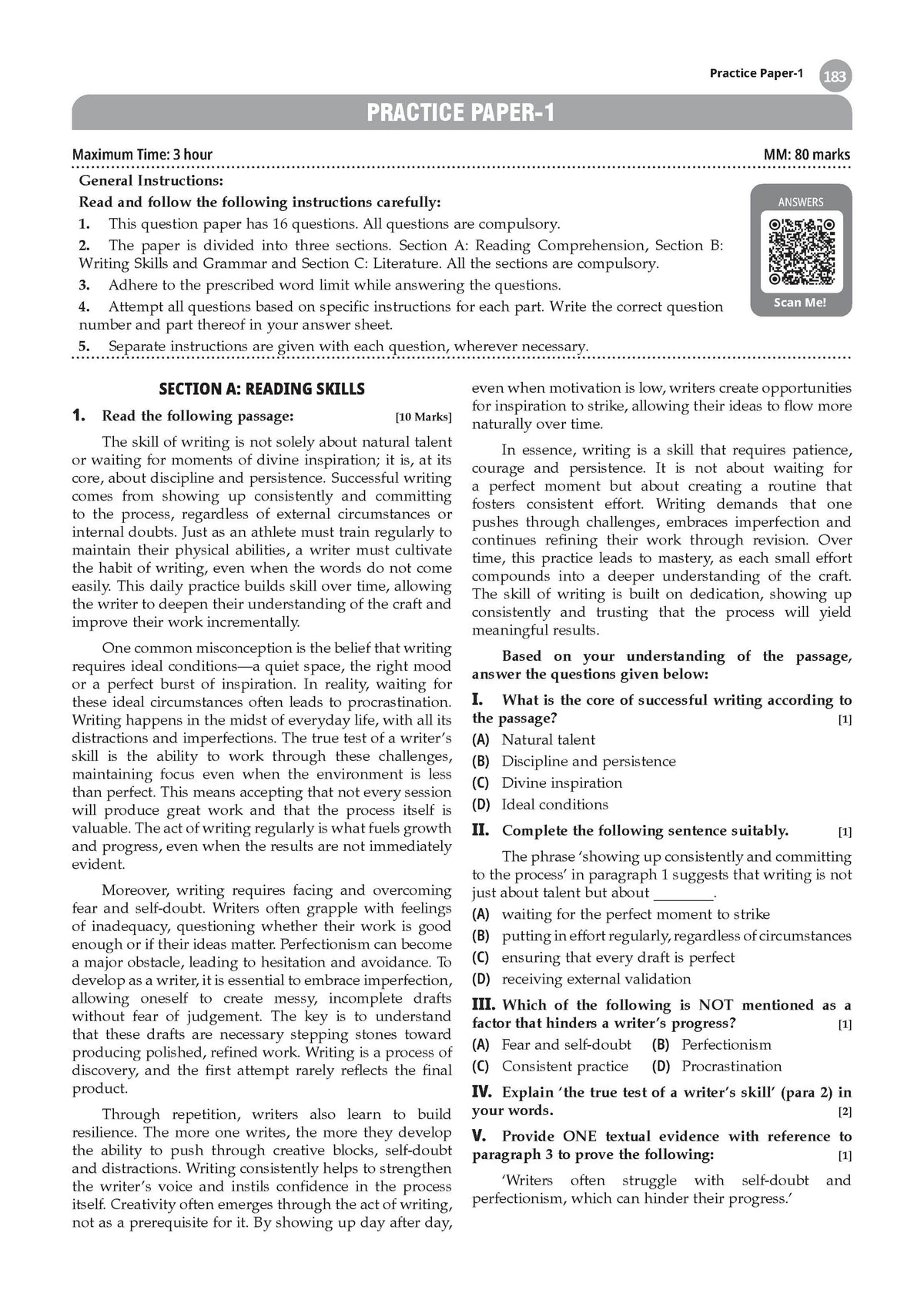 CBSE Class 11 English Core Question Bank | Chapter & Topic-wise Solved Papers (2017-2026) | Based on Latest Syllabus (April 2026) | Includes 2026 Papers | For 2027 Exam