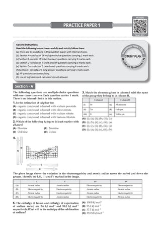 CBSE Question Bank Chemistry Chapter-wise & Topic-wise Class 11 For 2027 Exam with Competency Based Questions & Comprehensive NCERT coverage